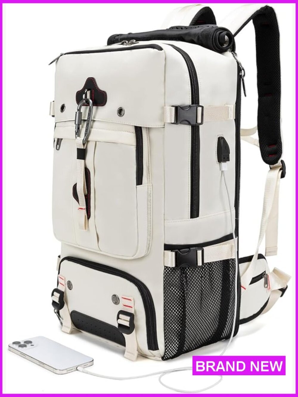 Expandable Carry On Laptop Backpack USB Charging Travel Bag Airplane Personal